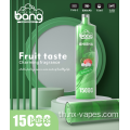 Bang Shisha 15000puffs บุหรี่อิเล็กทรอนิกส์ที่ใช้แล้วทิ้ง